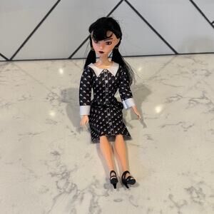 Wednesday Addams Doll 11.5” goth dark academia add to collection trinket shelf